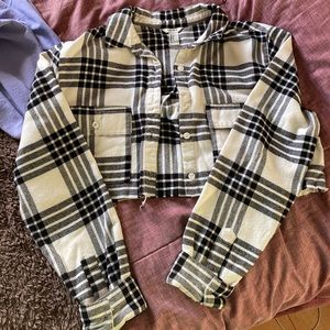 Forever 21, cropped flannel.